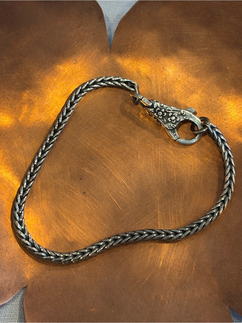 Trollbeads Sterling Silver Braided Chain Bracelet